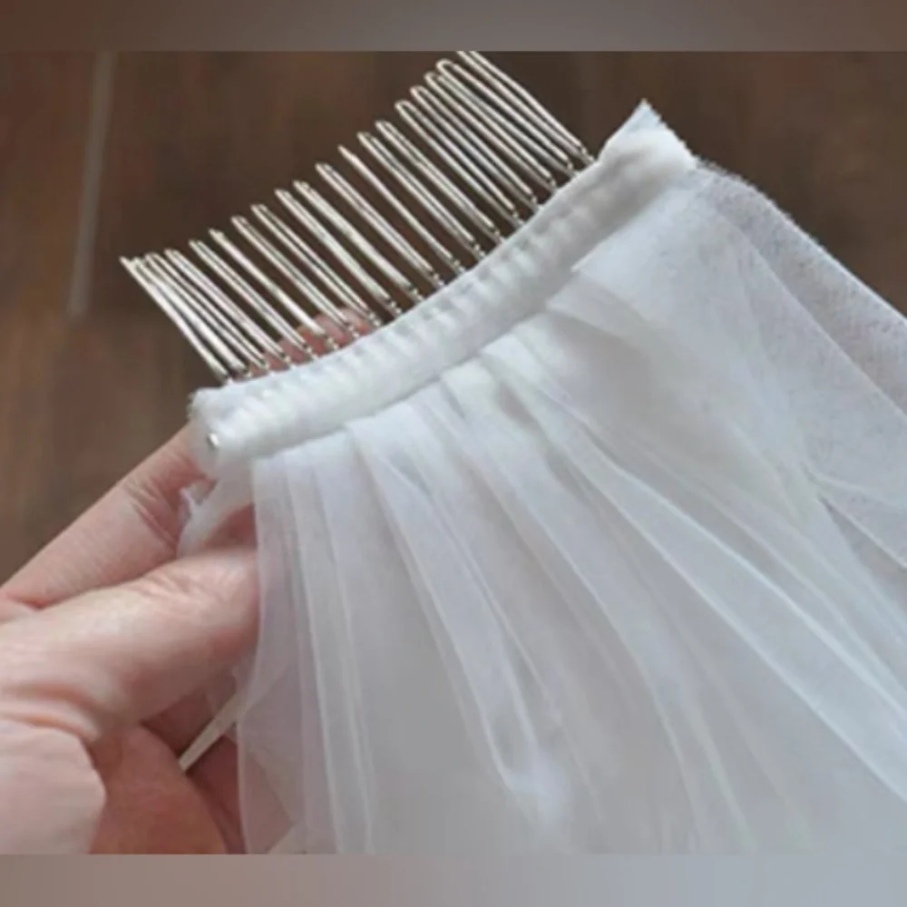 Plain Cathedral Wedding Veil